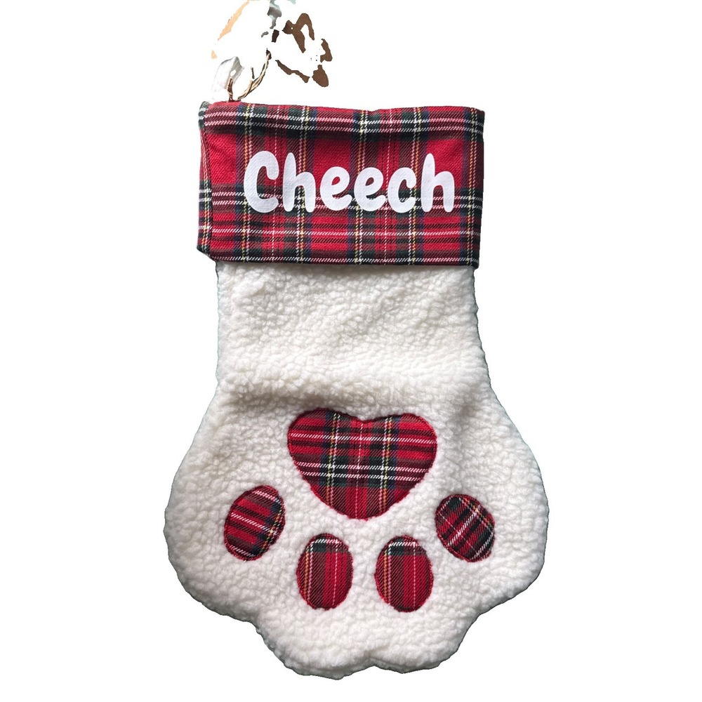 Personalized "Cheech"Pet Christmas Stocking New